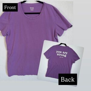 Pink by VS  "you are strong" Graphic Tee.